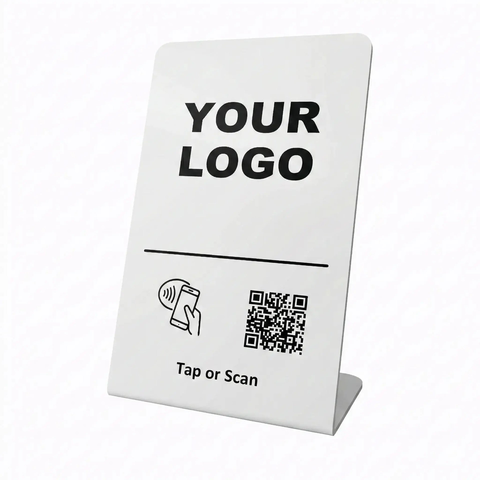 digital table tents Custom NFC Digital Table Tent for Business