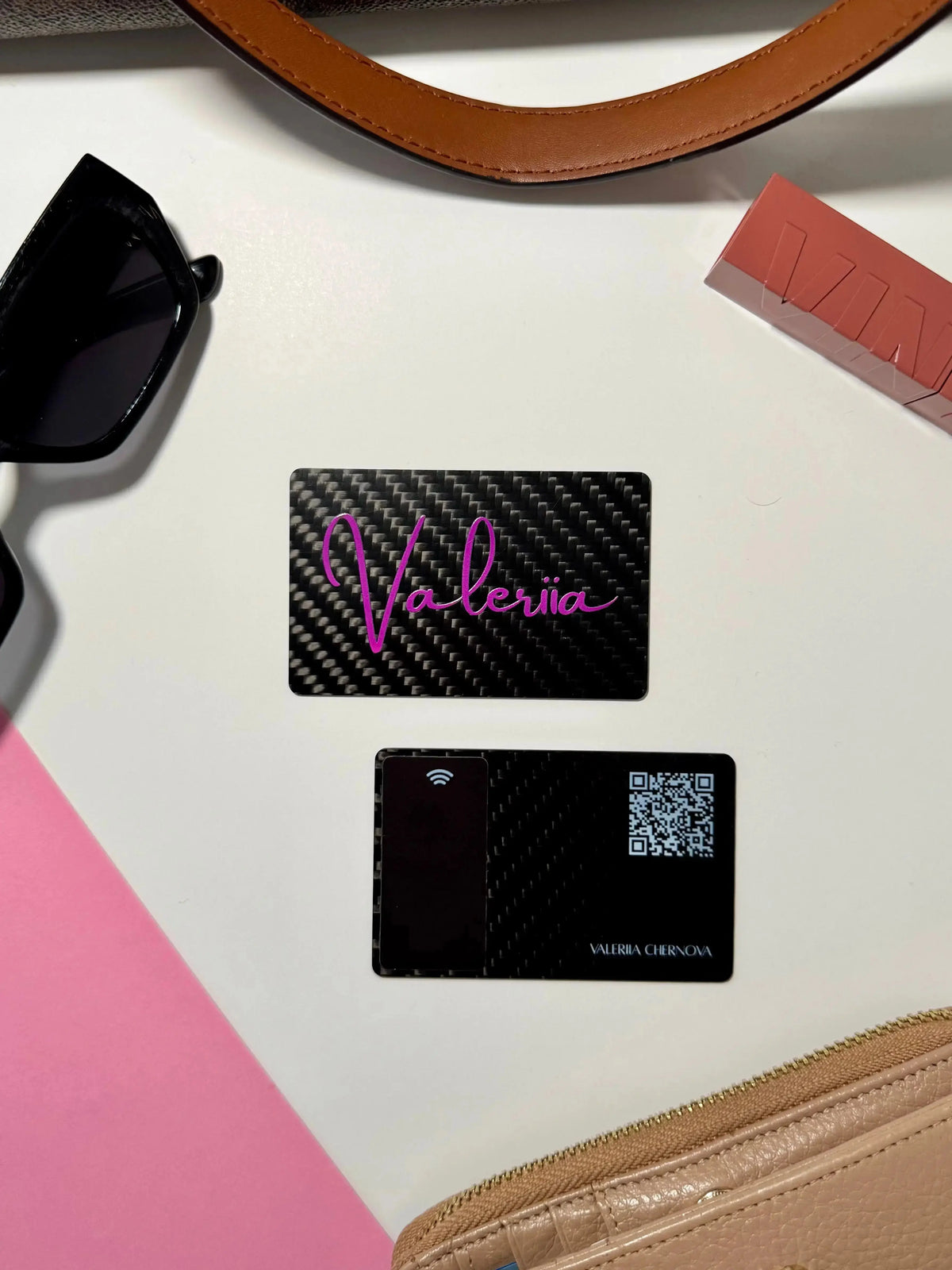 Carbon Fiber Digital Business Card TekMark