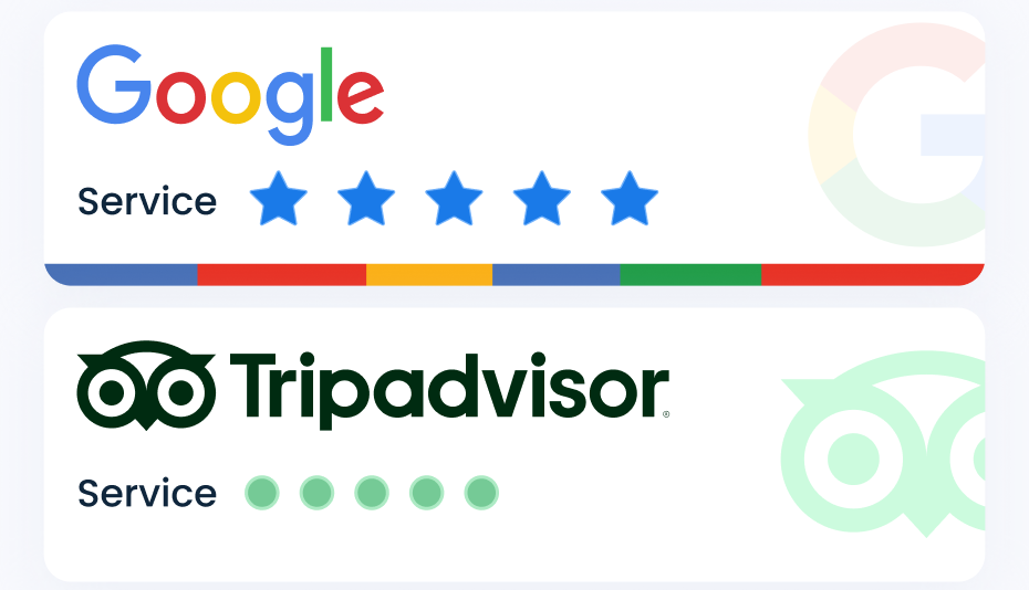 Google reviews & Tripadvisor